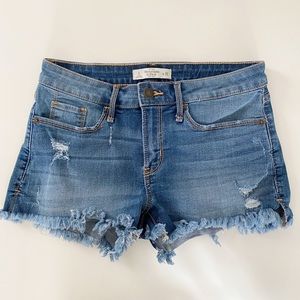Abercrombie & Fitch Denim Cut Off Jean Shorts 25